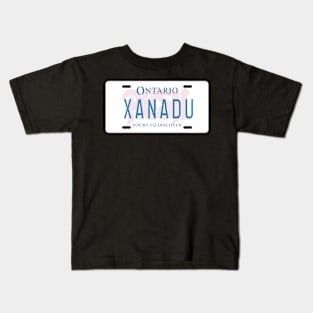 Xanadu License Plate Kids T-Shirt